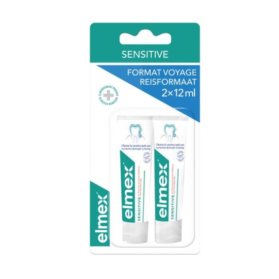 Elmex dentifrice sensitive 12 ml voyage