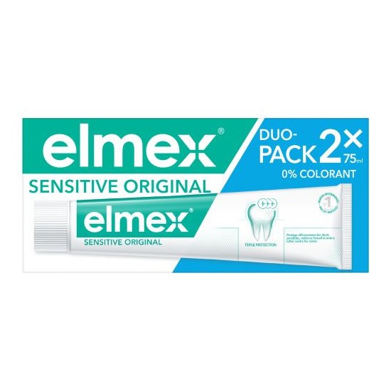 Elmex dentifrice sensitive 2x75 ml duo
