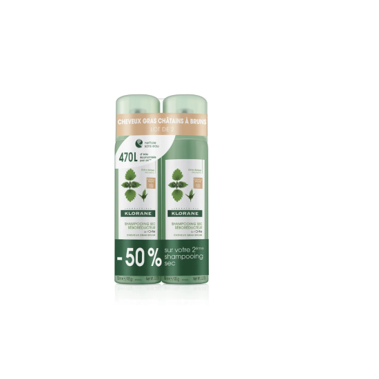 Klorane shampooing sec ortie teinte duo 300 ml