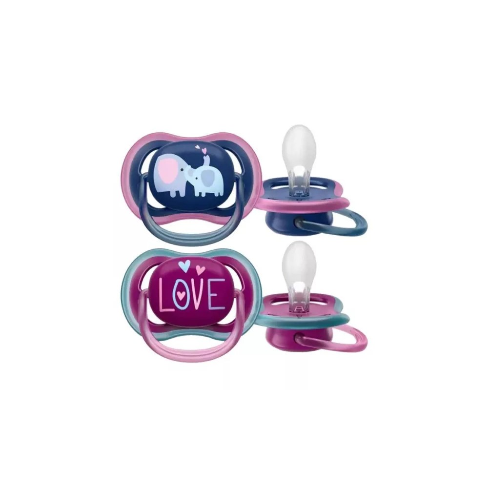 Philips Avent Sucette Ultra Air Silic +18m Mixte