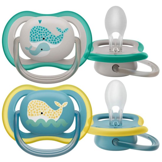Philips Avent Sucette Ultra Air Silic 18M+ Baleine