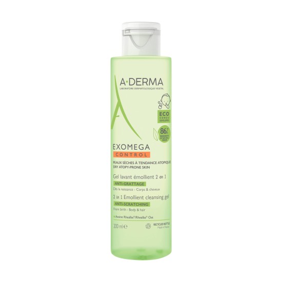 A-DERMA Exomega Control Gel Lavant Corps 200 ml