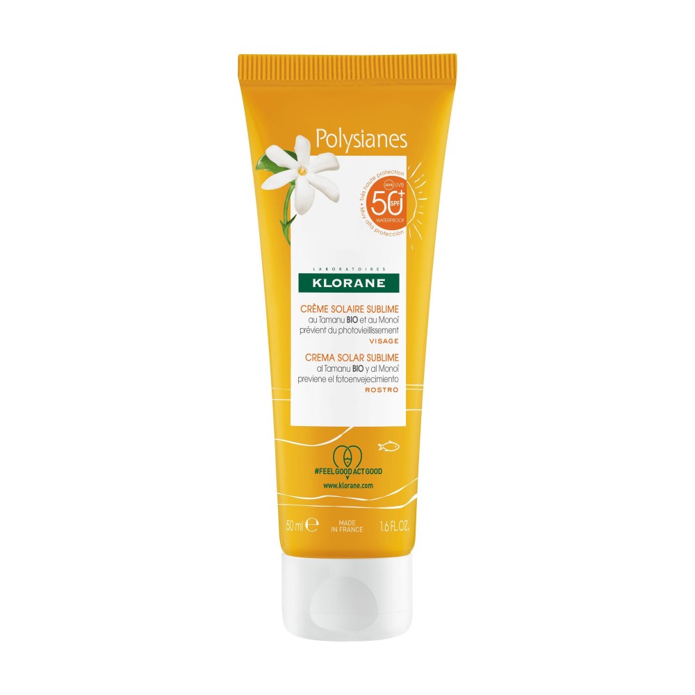 Klorane Crème Solaire Visage SPF 50 50 ml