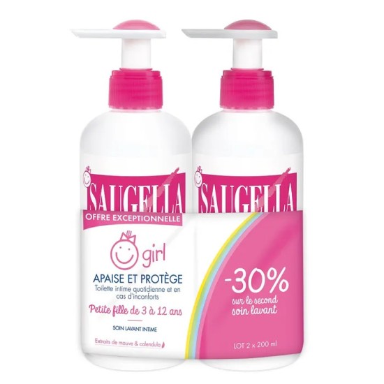 Saugella Savon liquide 200 ml Lot de 2