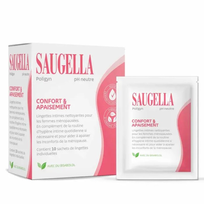 Saugella lingettes individuelles - Hygiène intime