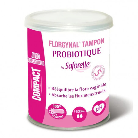 FLORGYNAL TAMPON COMPACT NORMAL /9 (ROSE)
