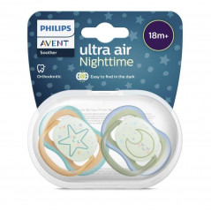 Philips Avent Sucette Ultra Air Nighttime 18 mois