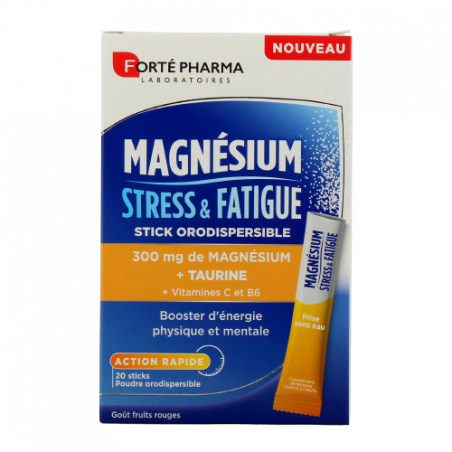 FO MAGNESIUM STRESS ET FATIGUE STICKS B/20