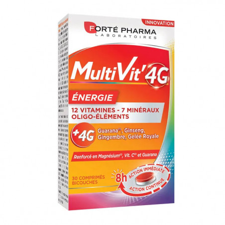 FO MULTIVIT 4G ENERGIE 30 COMPRIMES