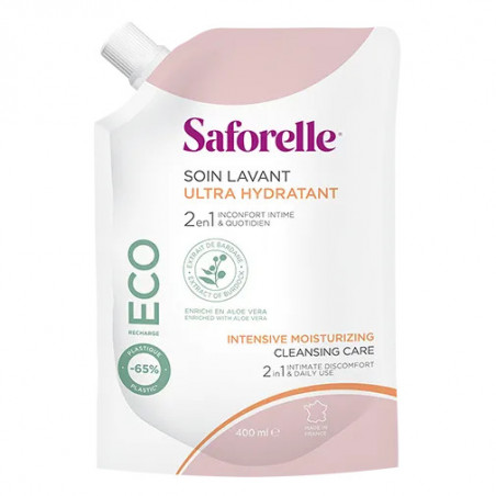 SAFORELLE GEL LAVANT ECO-RECHARGE ULTRA HYDR 400ML
