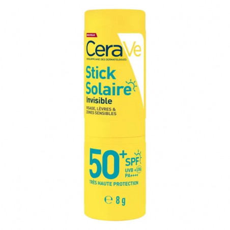 CERAVE SOL SPF50 STICK SOLAIRE INVISIBLE T/ 8G