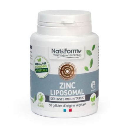Nat Form Lipo Zinc Gelules 60 unités