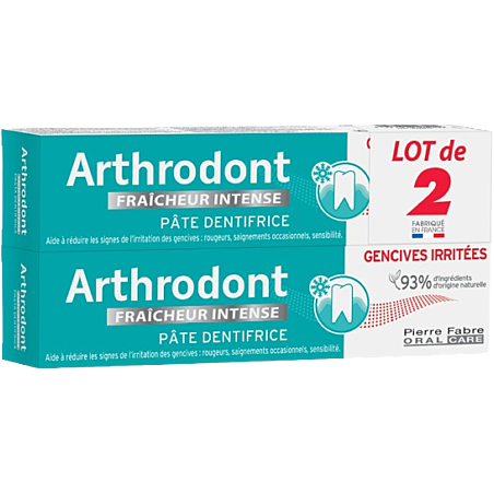 Arthrodont Pâte Dent fraîcheur intense 75 ml Duo