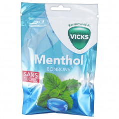 Vicks Bonbons Menthol Sans Sucre 72 g