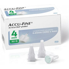 Accu-Fine aiguille stylo injecteur 32G 4 mm
