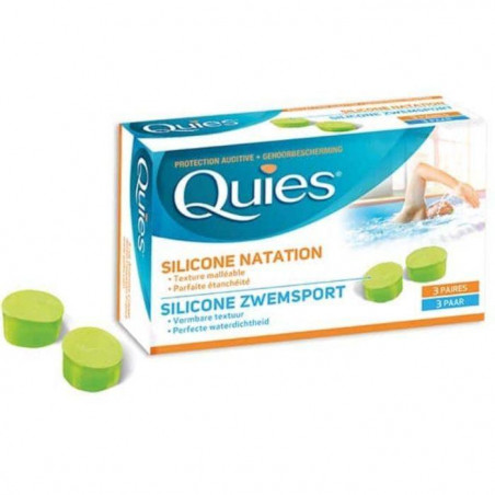 Quies silicone natation adulte 3 paires