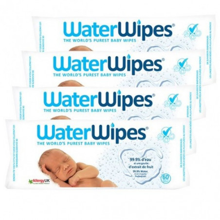 WATER WIPES LINGETTES BB 100  NATUR GILBERT X4 BTE