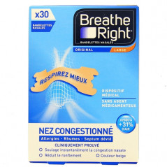 BREATHE RIGHT NASALES ORIGINAL B/ 30
