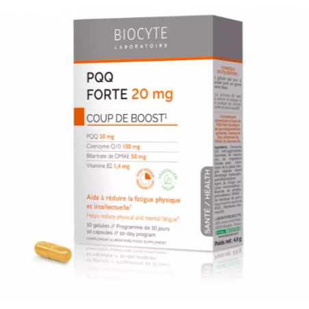 LONGEVITY PQQ FORTE 20MG GEL B/10