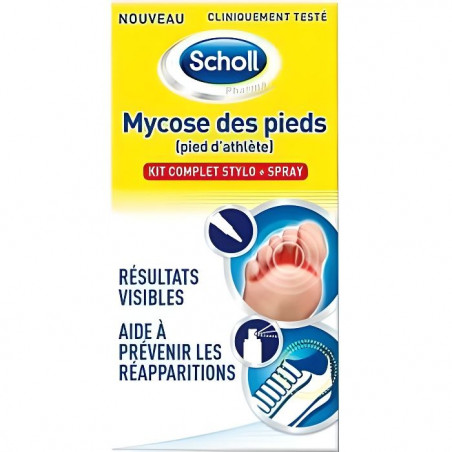 SCHOLL MYCOSE DES PIEDS GEL EN 4-EN-1