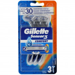 GILLETTE RAS SENSOR3 JETABLEX3