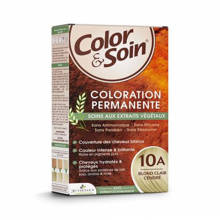 3 CHENES COLOR & SOIN COLORATION N°10A BLOND CLAIR CENDRE