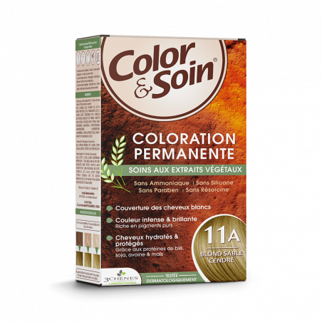 3 CHENES COLOR & SOIN N°11A BLOND SABLE CENDRE