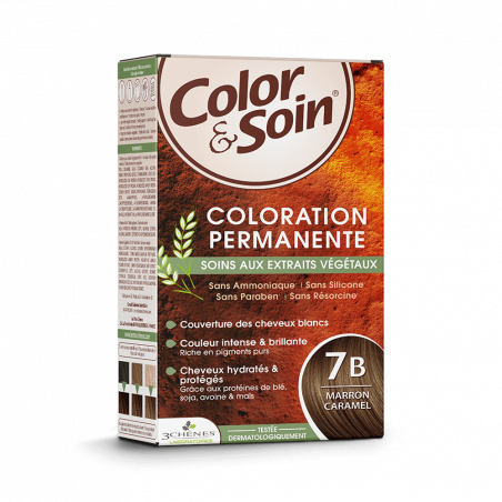 3 CHENES COLOR & SOIN N°7B MARRON CARAMEL
