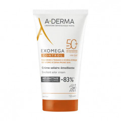 A-DERMA EXOMEGA CREME SOLAIRE EMOLLIENTE SPF50+ 150ML
