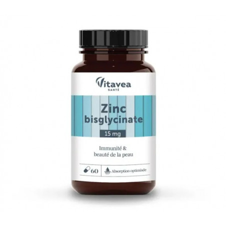 VITAVEA SANTE LES ESSENTIELS ZINC BISGLYCINATE 60 GELULES