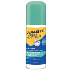 APAISYL REPULSIF MOUSTIQUES 0  PEAUX SENS 90ML