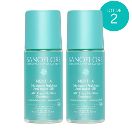 SANOFLORE DEO MENTHA ROLL-ON 50ML DUO
