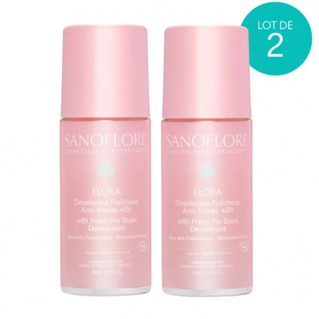 SANOFLORE DEO FLORA ROLL-ON 50ML DUO