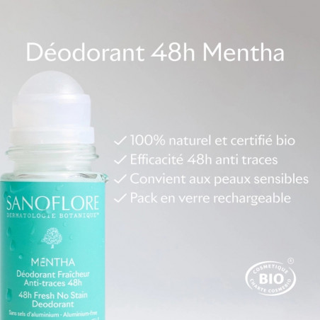 SANOFLORE DEO MENTHA ROLL-ON 50ML DUO