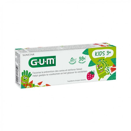 GUM DENT KIDS GEL FRAISE T50ML