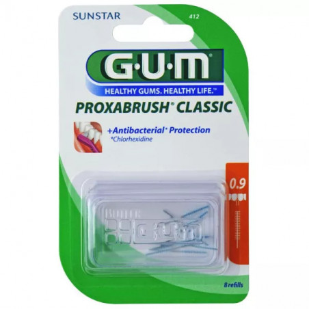 GUM PROXA CLASSIC 0.9MM ORANGE 412 RECHARGE