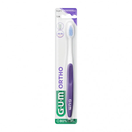 GUM BROSSE A DENTS 124 ORTHODONTIQUE