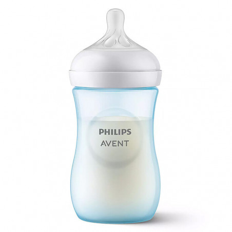 AVENT BIBERON NATURAL RESPONSE 260ML BLEU