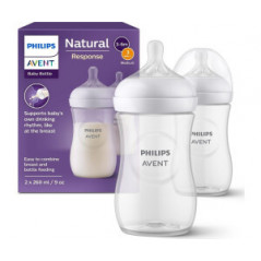 AVENT BIBERON NATURAL RESPONSE 260ML DUO