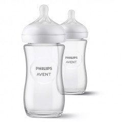 AVENT BIBERON NATURAL RESPONSE VERRE 240ML DUO