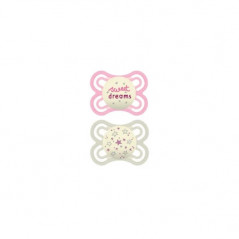 MAM 12 SUCETTE PERFECT NUIT 0-6 MOIS X2