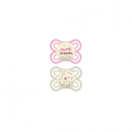 MAM 12 SUCETTE PERFECT NUIT 0-6 MOIS X2