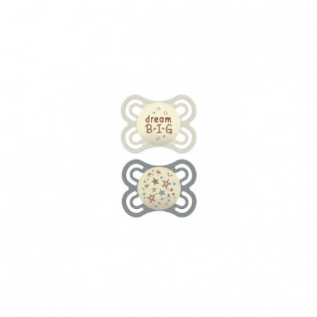 MAM 12 SUCETTE PERFECT NUIT 0-6 MOIS X2