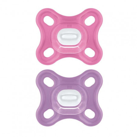 MAM 16 SUCETTE COMFORT ROSE 0-2M DUO