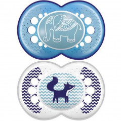 MAM 44 SUCETTE ANAT SILIC +18M ANIM X  2