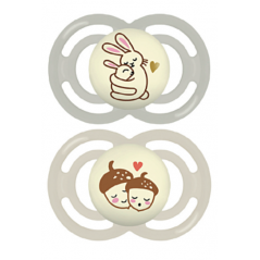 MAM 51 SUCETTE PERFECT NUIT +18MOIS SILICONE X2