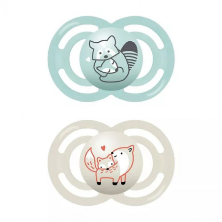 MAM 57 SUCETTE PERFECT +18MOIS DECOR SILICONE X2