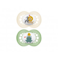 MAM 75 SUCETTE ORIGINAL CLASSIQUE SIL 18M+ X2