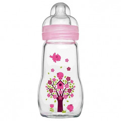 MAM BIBERON VERRE ROSE 1ER AGE 260ML