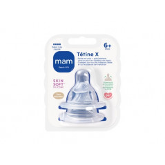 MAM TETINE SILICONE DEBIT X EPAIS BOITE DE 2